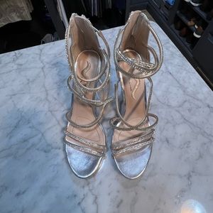 Sparkly strappy heels. Size 10